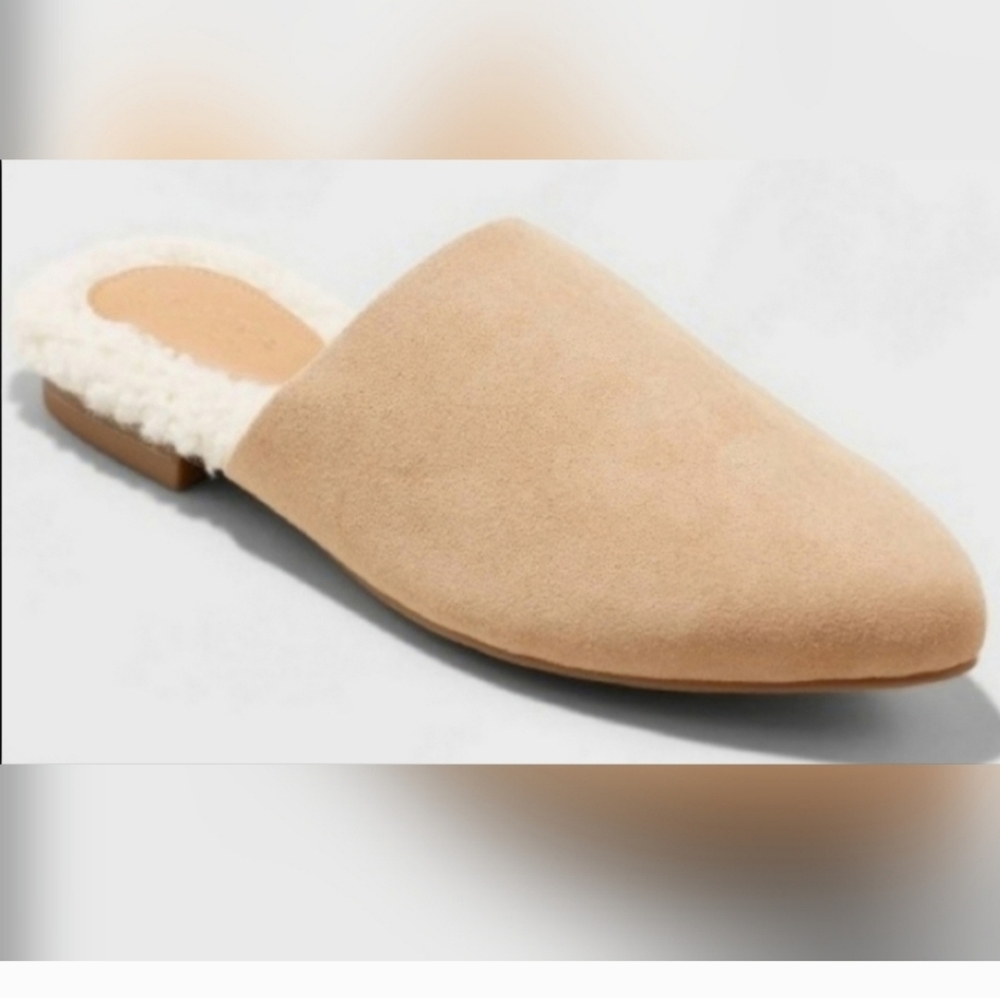 Universal Thread Women’s Slip On Mules Sz 8.5 Tan